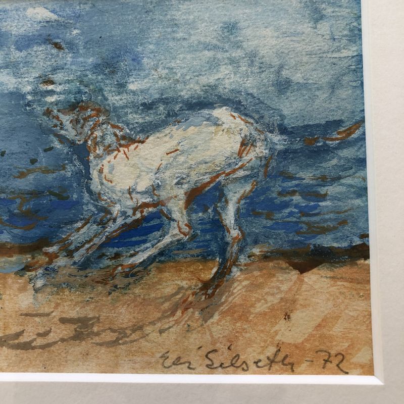 Akvarell Hundeglam Eli Silseth