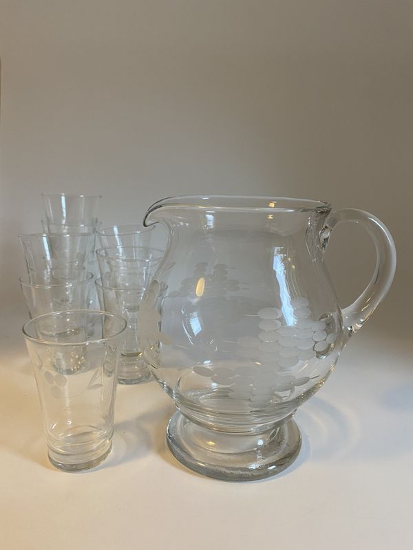Hadeland glassmugge med farrisglass 