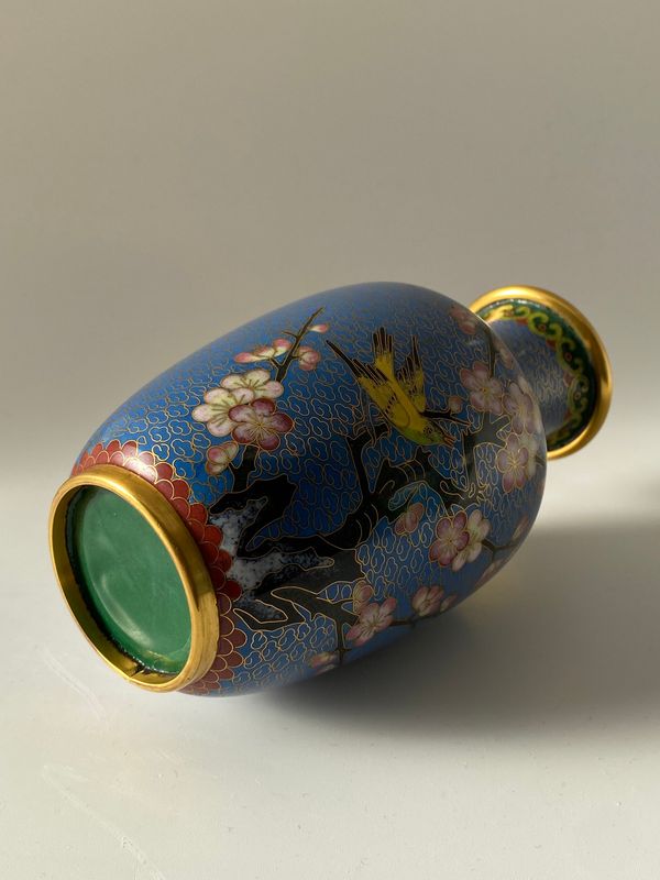 Kinesisk vase i Cloisonné 