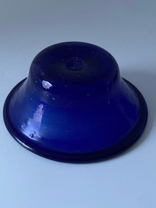 Koboltblå kunstglass romersk stil 