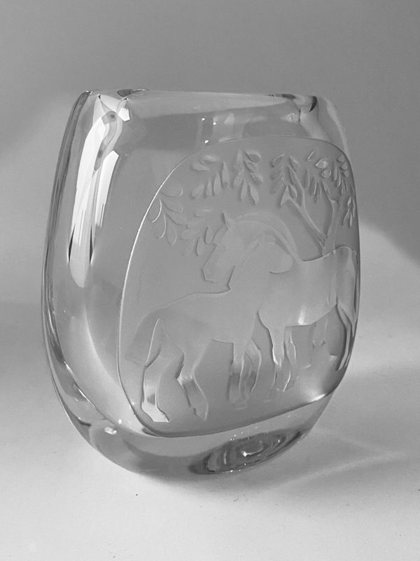 Vintage vase Hadeland Lars Fletre 