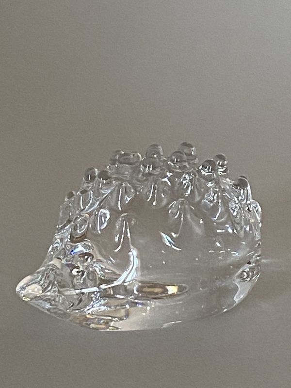 Pinnsvin glassfigur Hadeland Benny Motzfeldt 