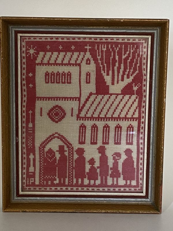 Sjarmerende lite broderi innrammet