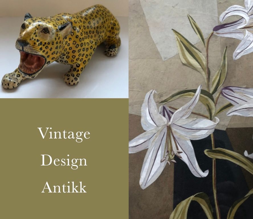 Vintage design og Antikk. Interiør og kunst
